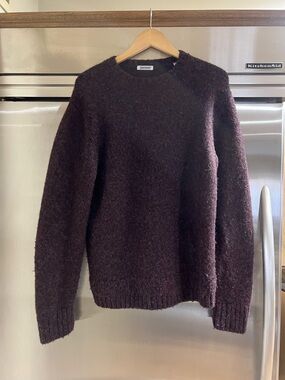3sixteen Men's Crewneck Sweater in Deep Plum